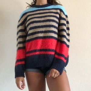 Striped crew neck sweater